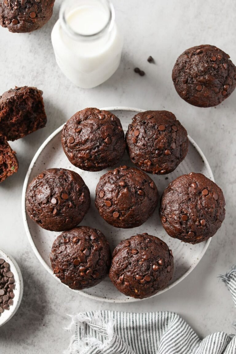 Double Chocolate Zucchini Muffins Recipe