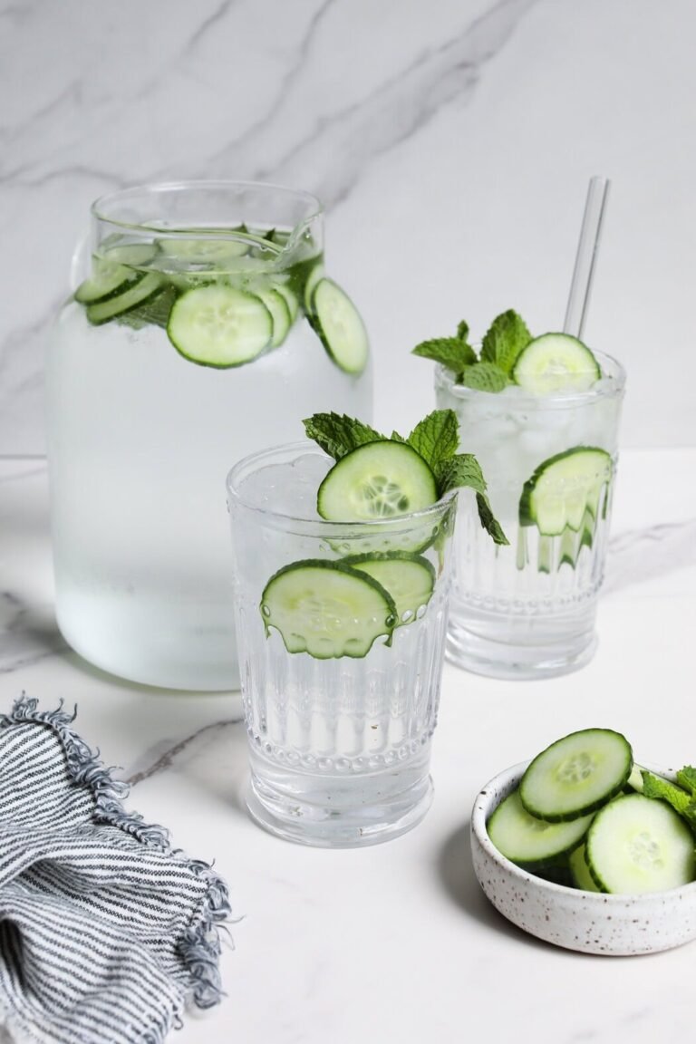 How To Make Hydrating Cucumber Water
