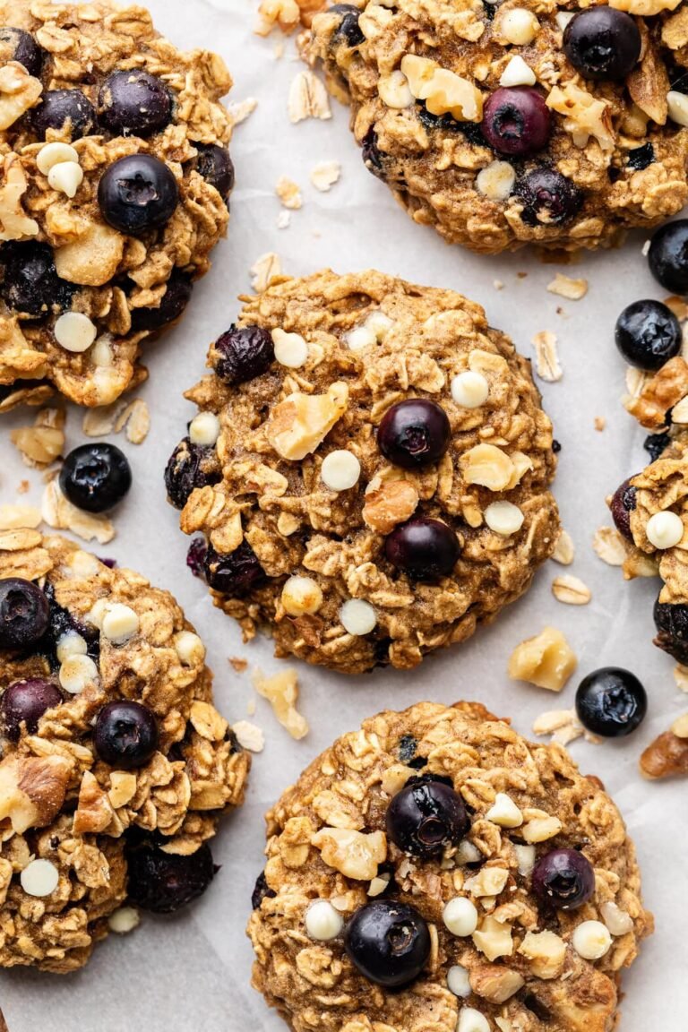 Blueberry Oatmeal Breakfast Cookies