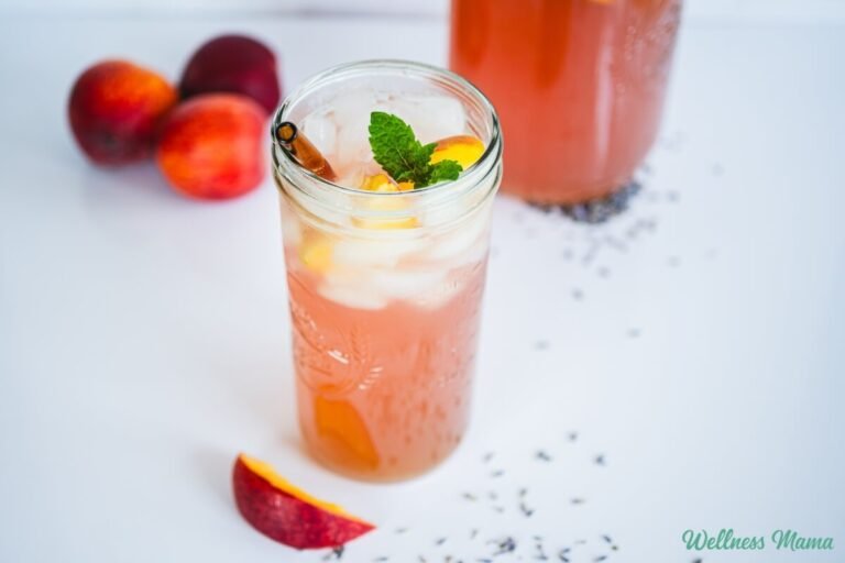 Iced Lavender Peach Tea Recipe (Herbal and Caffeine-Free)