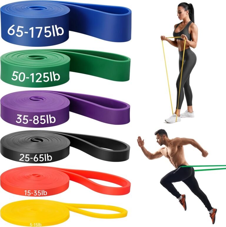 Workout Bands, Resistance Bands for Working Out, Stretch Bands, Long Gym Elastic Bands for Workout, Pull Up Training Bands for Body Stretching, Physical Therapy, Muscle Training
