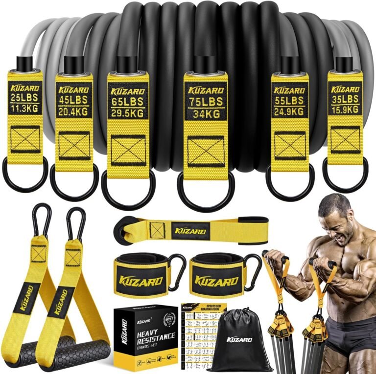 Heavy Resistance Bands for Working Out, 300lbs/360lbs Heavy Exercise Bands with Handles, Resistance Bands for Men, Weight Bands Set for Muscle Training, Strength, Yoga, Home Workout Equipment