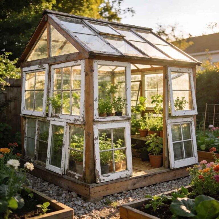 How to Make a Greenhouse from Old Windows – DIY Ideas