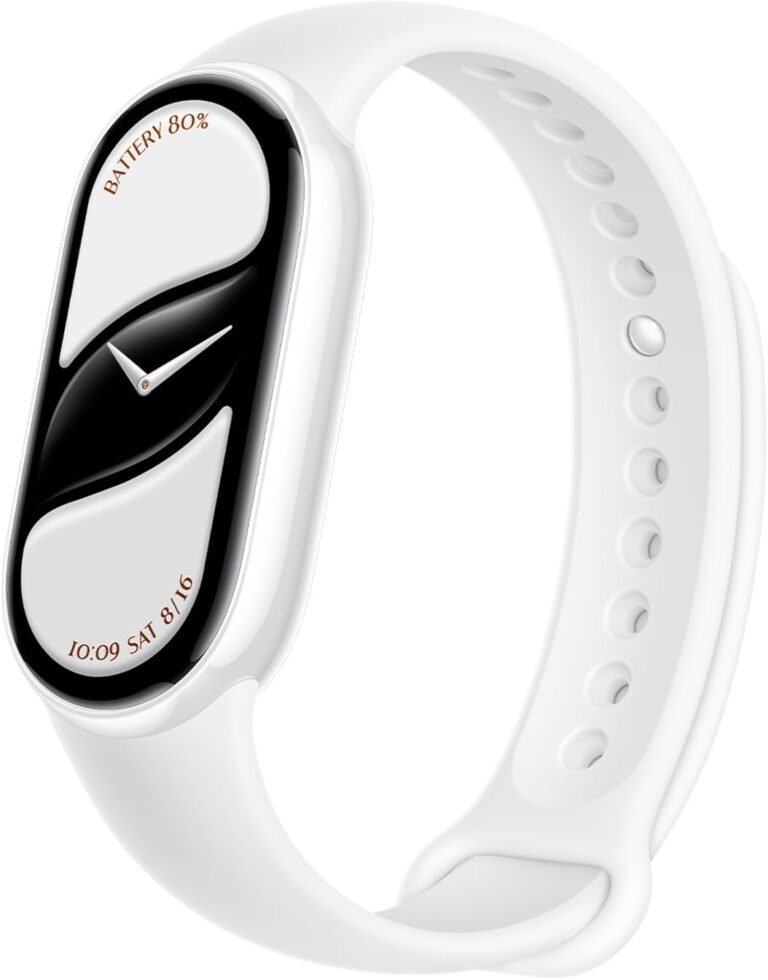 Xiaomi Mi Smart Band 10(2025) – Ceramic Edition – 1.72″ AMOLED Display | 21 Days Battery Life | Touchscreen, Multi-Sport Tracker, Activity Tracker, Heart Rate Monitor | BT5.4 – Pearl White