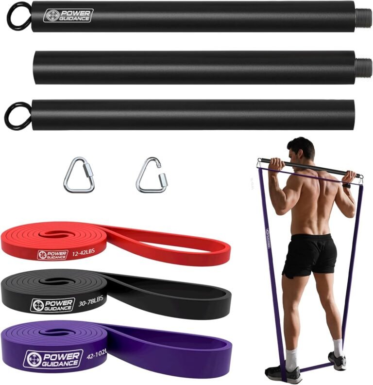 POWER GUIDANCE Pull Up Assist Bands – Stretch Resistance Band – Mobility Band – Powerlifting Bands – by Perfect for Body Stretching, Powerlifting, Resistance Training