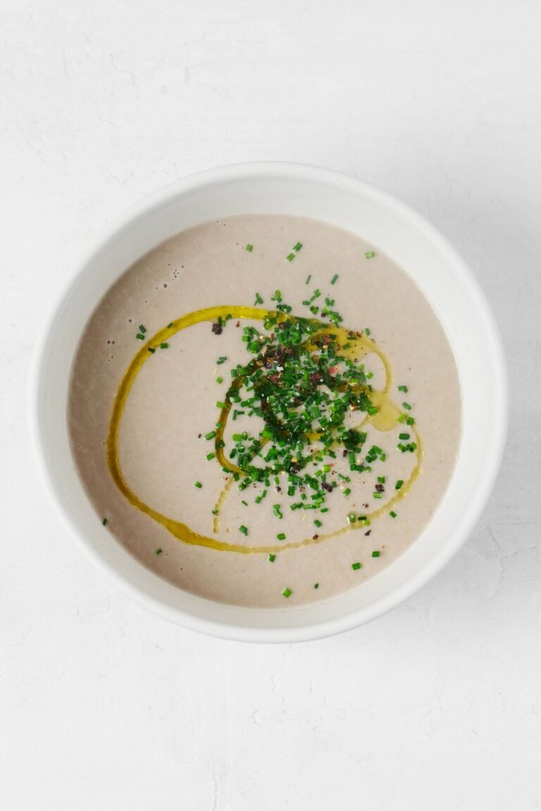 Velvety Vegan Cream of Mushroom Soup
