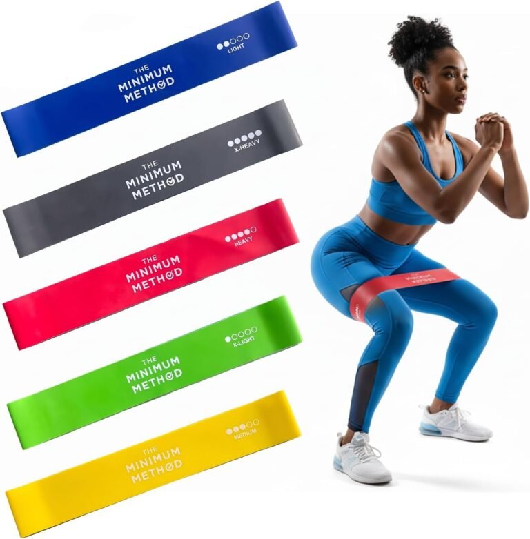 Joey Thurman Mini Resistance Bands, 5-Pack Mini Loop Bands for Exercise, Booty Bands for Glutes Legs and Hips, Home Gym Workout Bands
