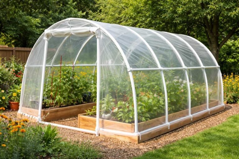 12 DIY Greenhouse PVC Plans to Build on a Budget