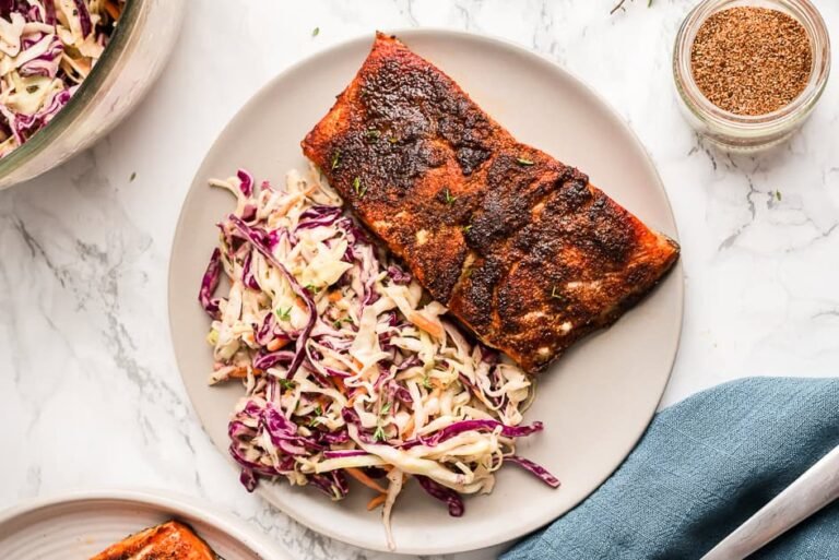 Blackened Salmon in the Air Fryer (9 Minutes)