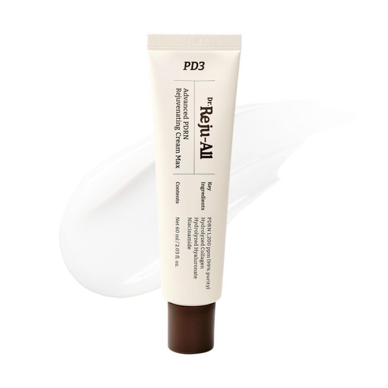 Dr. Reju-All Advanced PDRN Rejuvenating Cream Max – 99% Pure Salmon DNA Gel Type Face Moisturizer – Optimal 1200ppm for Glass Skin & Plumping – Korean Pharmacy Anti-Aging Skin Care Face Cream -2 Fl Oz
