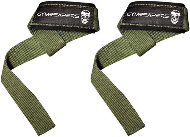 Gymreapers Lifting Wrist Straps for Weightlifting, Bodybuilding, Powerlifting, Strength Training, & Deadlifts – Padded Neoprene with 18 inch Cotton