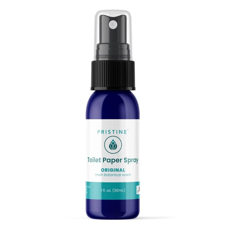 PRISTINE Toilet Paper Spray – As Seen on Shark Tank, More Natural Flushable Wet Wipes Alternative, Spray Toilet Paper to Create Flushable Wipe, Original, 1 fl oz Travel Size