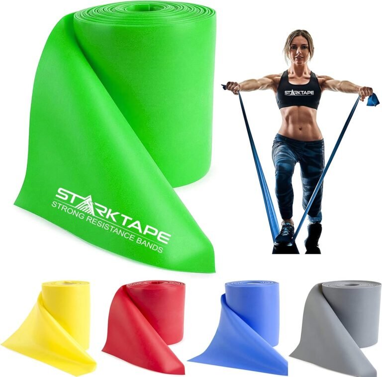 Resistance Bands Professional 8,16, 25, 50 Yards Bulk Rolls. Latex-Free Elastic Physical Therapy Band. No Scent, No Powder – Perfect for Home Exercise, Yoga, Pilates, Gym, Rehab, Workout