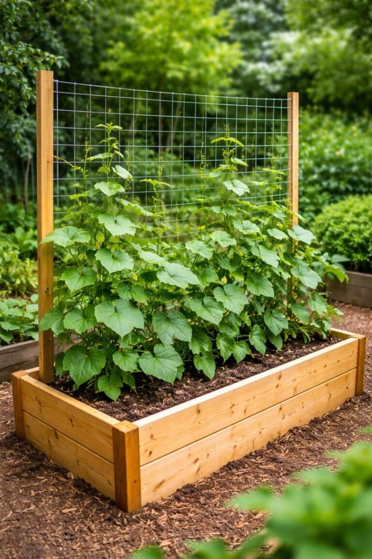 18 DIY Cucumber Trellis Ideas for Small Spaces