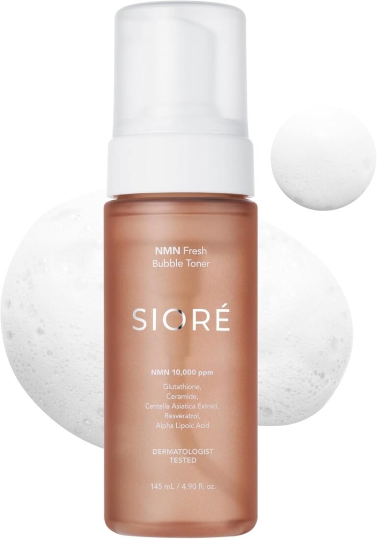 Siore NMN Fresh Bubble Toner | Glow-Boosting Toner with 99% Purity NMN 10,000ppm and Resveratrol, Centella, Niacinamide and Ceramide | Glass Glow Skin | Korean Pharmacy Anti-Aging Skin Care