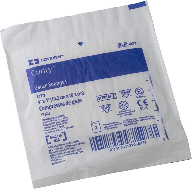 Health Care Logistics 3033 Curity Gauze Sponge, Sterile 2’s in Peel-Back Package, 4″ x 4″, 12-ply (Pack of 50)