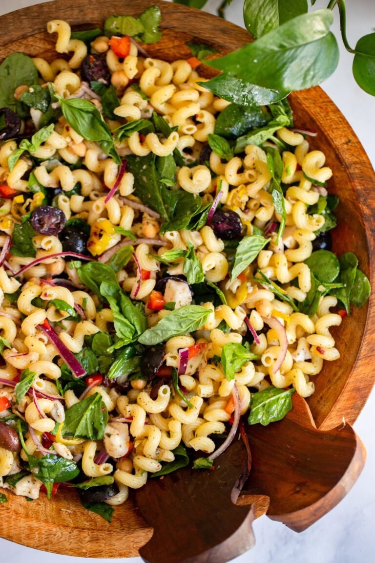 Mediterranean Pasta Salad | Dietitian Debbie Dishes