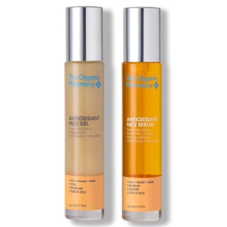 The Organic Pharmacy Antioxidant Duo – Antioxidant Face Serum, Antioxidant Face Gel (35ml X 2)