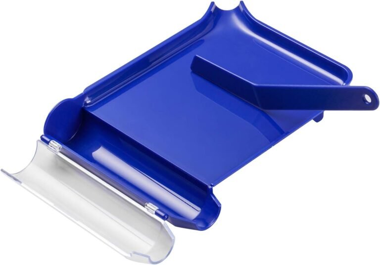 Medarchitect Right Hand Pill Counting Tray with Spatula (Blue – L Shape)