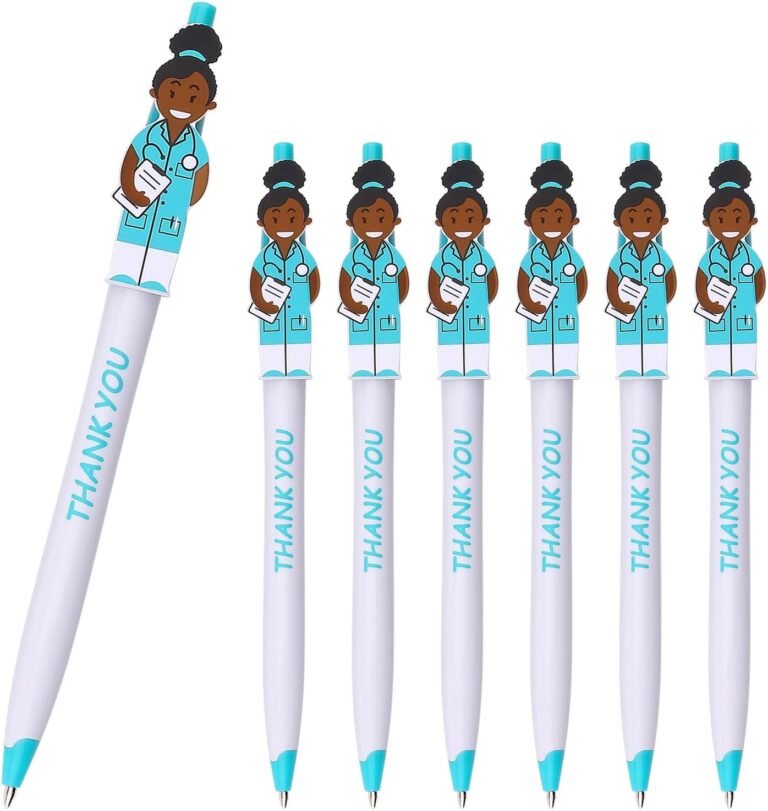 Cute Doctor Pens Thank You Caring Gifts for Doctors Medical Staff Assistants Healthcare Workers Women Coworkers Pharmacy (Blue 36-Pack)