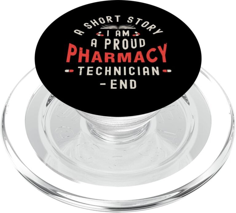 A Short Story I Am A Proud Health Care Pharmacy Technician PopSockets MagSafe PopGrip for iPhone