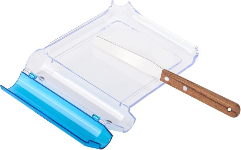 Medarchitect Right Hand Pill Counting Tray with Spatula (Clear – Wood Handle)
