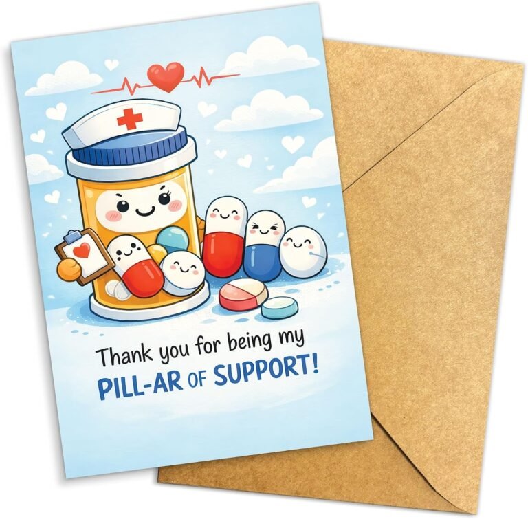 Nurse Day Cards, Cute Thank You Card for Doctor Nurse Pharmacy, Lovely Doctor DR Day Card, Funny Appreciation Cards for Men Women, Medical Staff Appreciate Gift N13