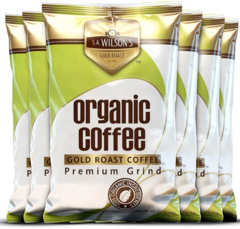 SA Wilson’s Coffee Enema – Organic Enema Coffee – USDA Organic Ground Coffee – High Caffeine & High Palmitic Acid for Liver Detox, Colon Cleanse, Digestion & Energy Support – Enema Detox Support 6-Pack
