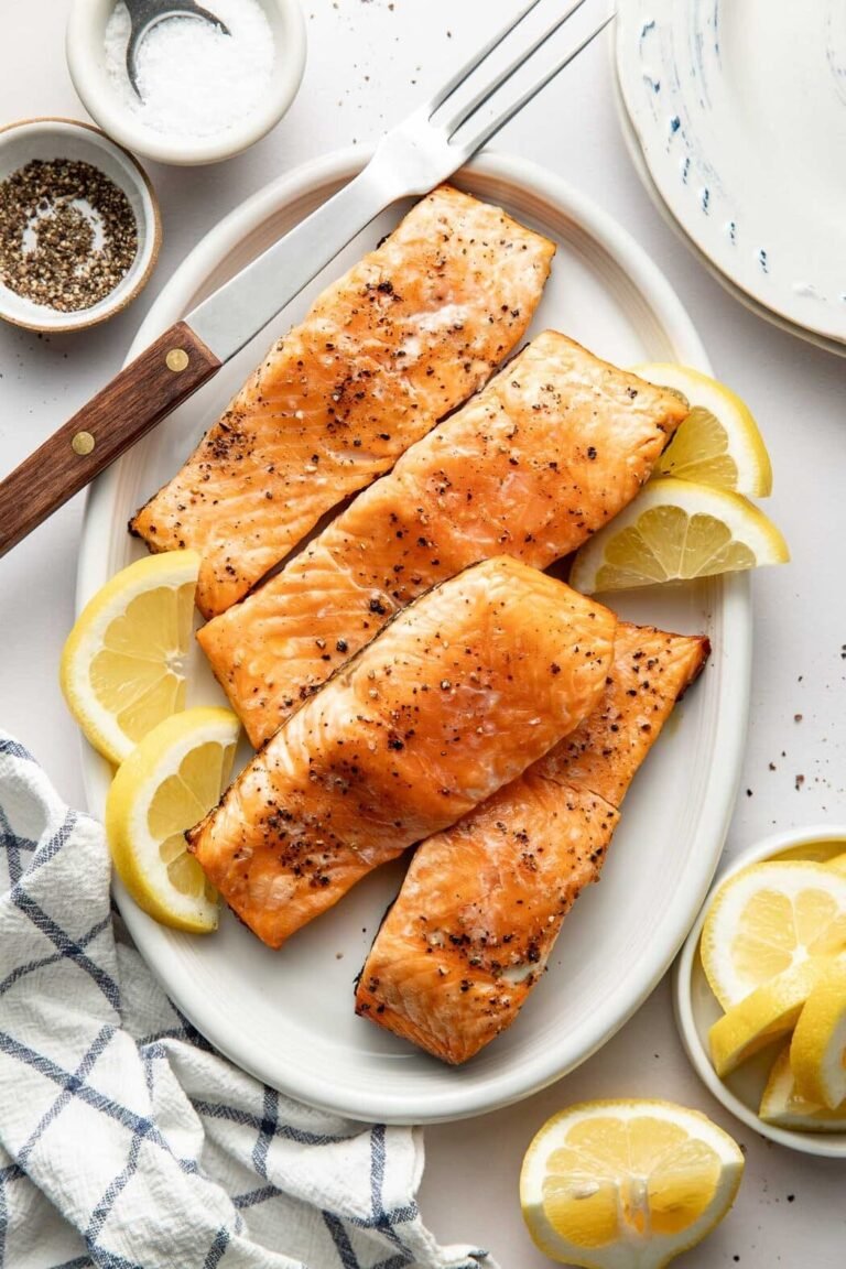 Grilled Salmon With Crispy Skin