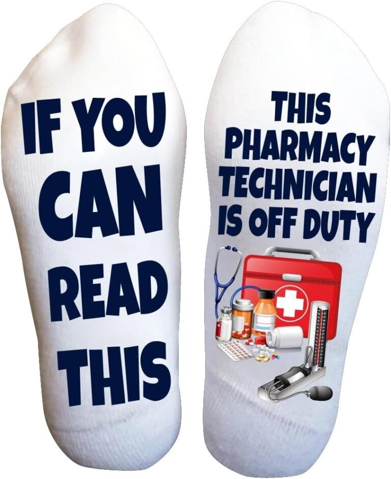 Pharmacy Technician Is Off Duty Socks, Funny Gift Novelty Gift for Men and Women