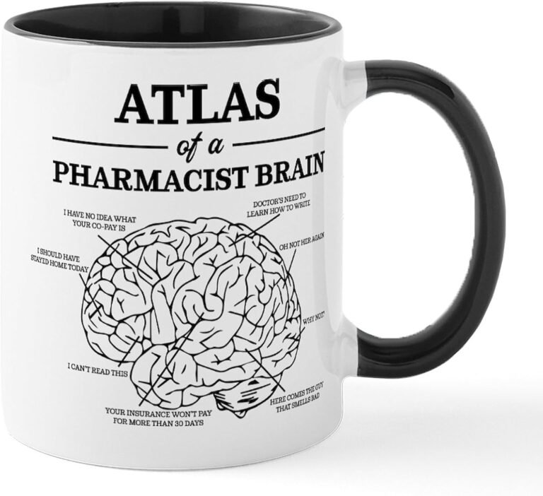 CafePress Atlas Of A Pharmacist Brain 11 Oz Ceramic Mug 11 oz (325 ml) Ceramic Coffee Mug
