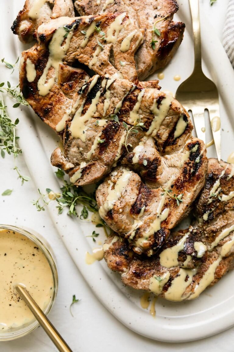 Grilled Honey Garlic Pork Chops